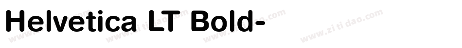 Helvetica LT Bold字体转换